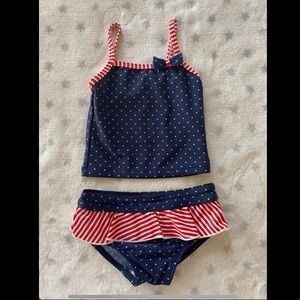Baby girl 2 piece bathing suit size 6 months